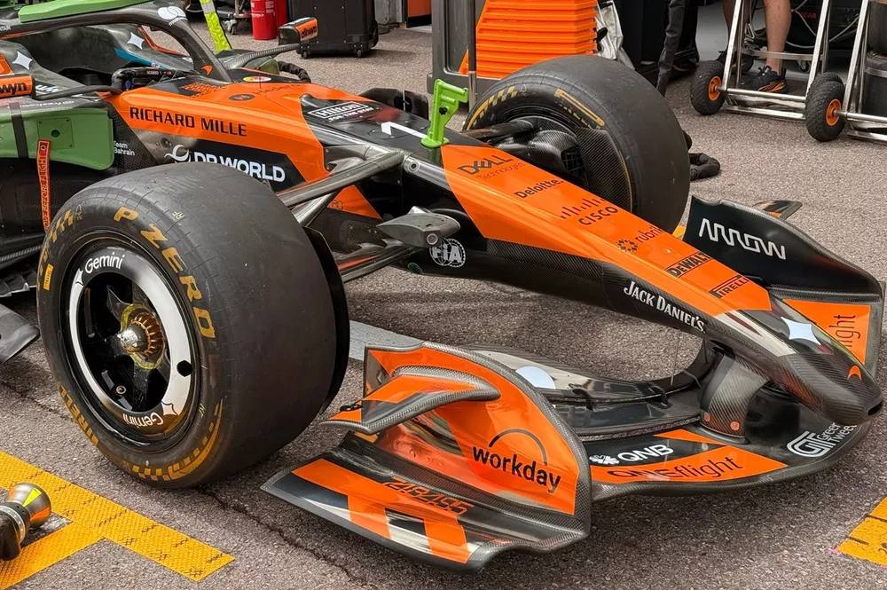 McLaren car tech detail
