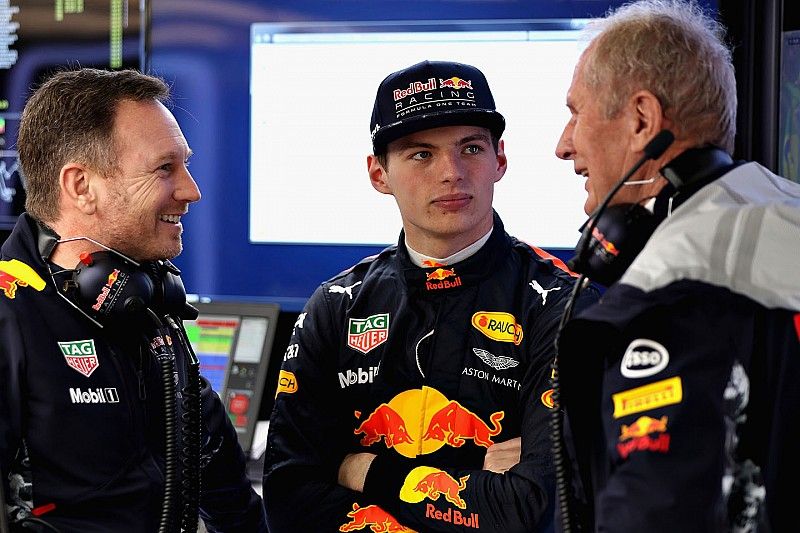 Max Verstappen, Red Bull Racing, Christian Horner, Dr. Helmut Marko