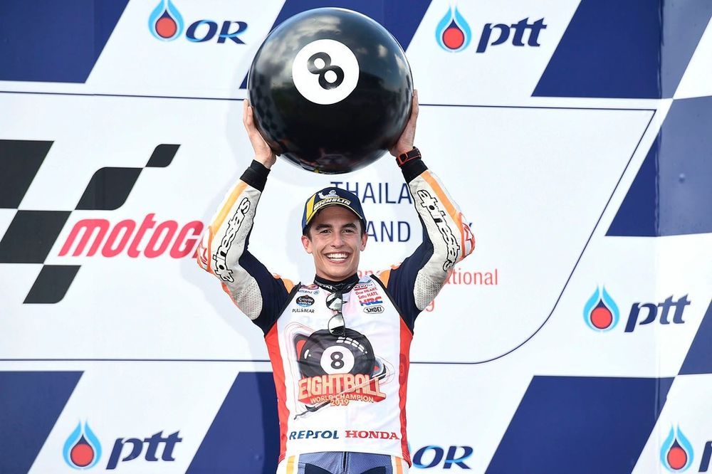 Podio: ganador de la carrera Marc Márquez, Repsol Honda Team
