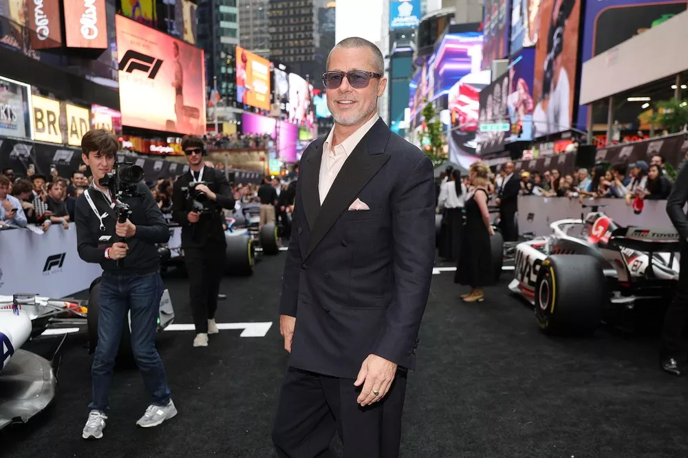 Brad Pitt at the World Premiere of F1 The Movie