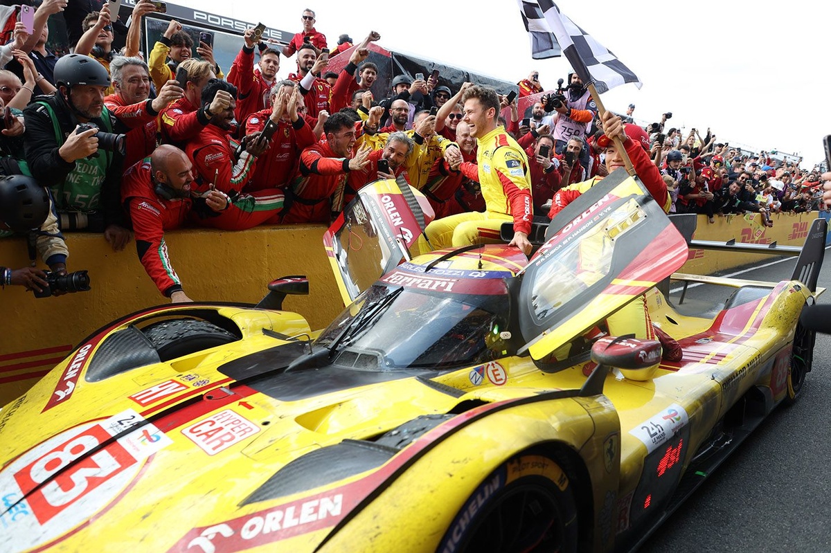 La Ferrari jaune triomphe devant Porsche aux 24 Heures du Mans