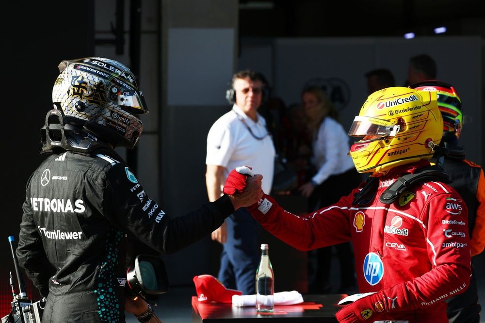 Lewis Hamilton, Ferrari, George Russell, Mercedes
