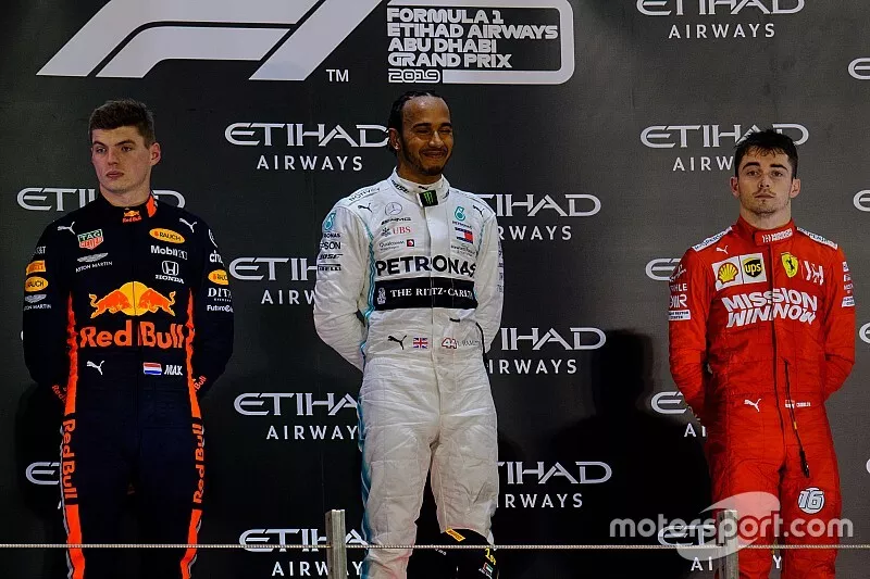 لويس هاميلتون، مرسيدس وماكس فيرشتابن، ريد بُل ريسينغ وشارل لوكلير، فيراري
