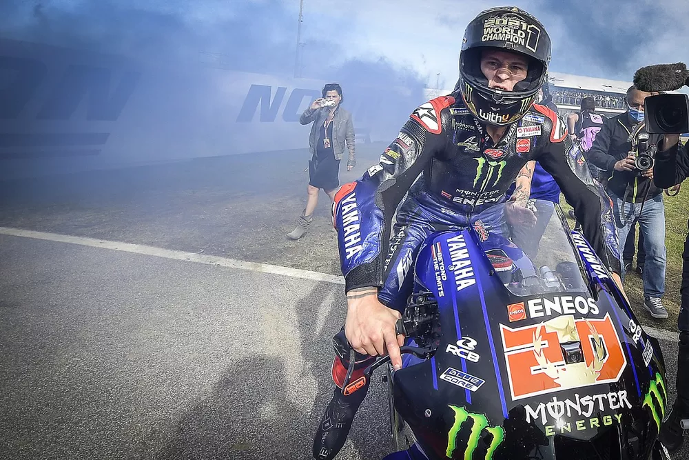 Fabio Quartararo, Yamaha Factory Racing, f&ecirc;te son titre de champion du monde