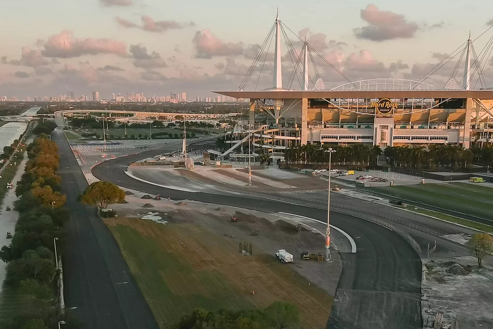 Circuito de Miami en construcci&oacute;n