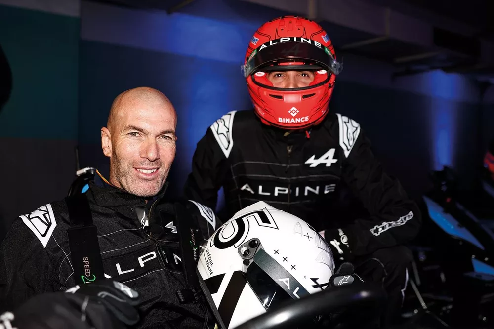 Esteban Ocon, Alpine meet Zin&eacute;dine Zidane