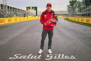Leclerc usará en Canadá un casco dedicado a Gilles Villeneuve
