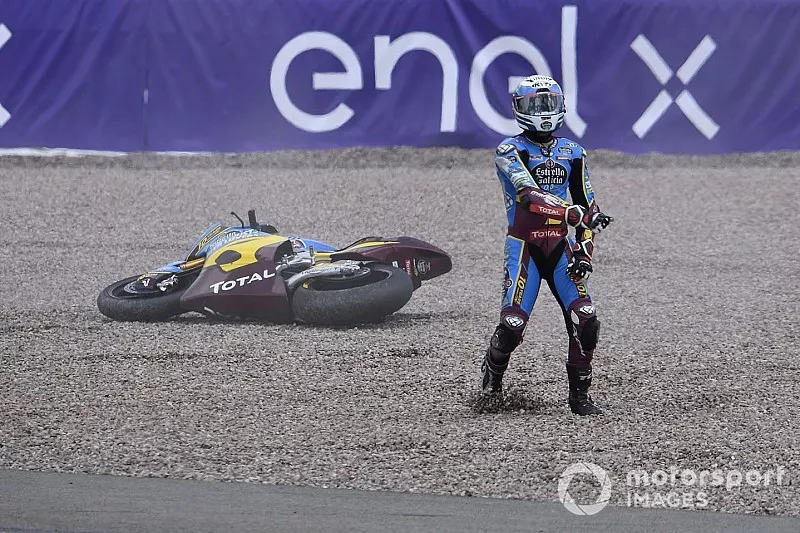 Xavi Vierge, Marc VDS Racing, ca&iacute;da