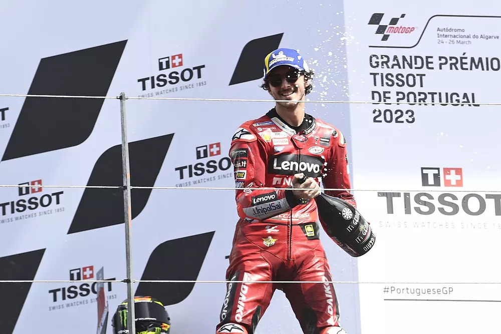Podio: ganador Francesco Bagnaia, Ducati Team