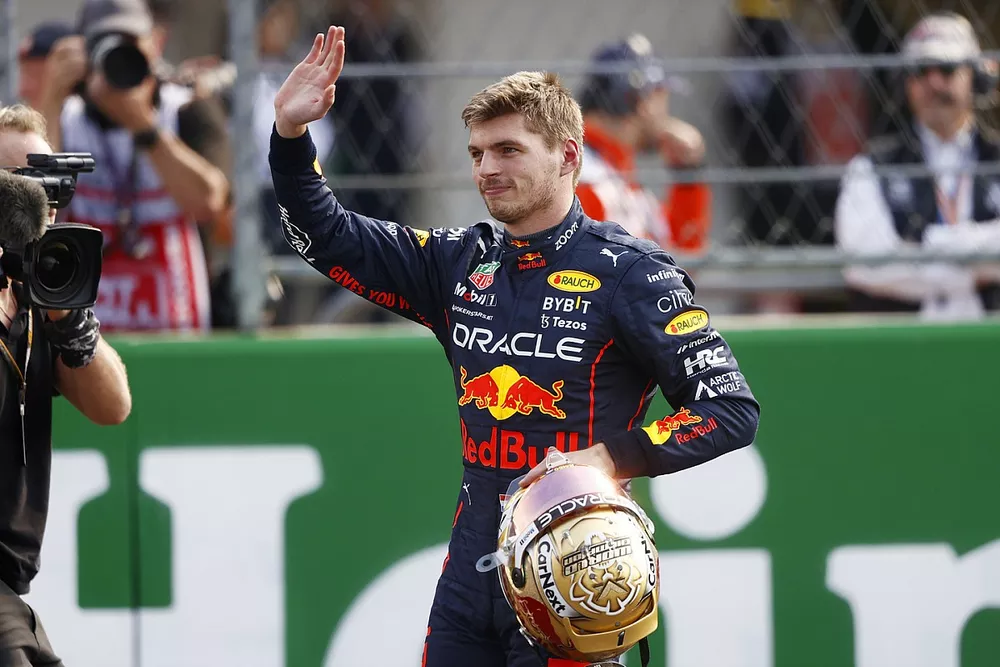 L'uomo della pole Max Verstappen, Red Bull Racing