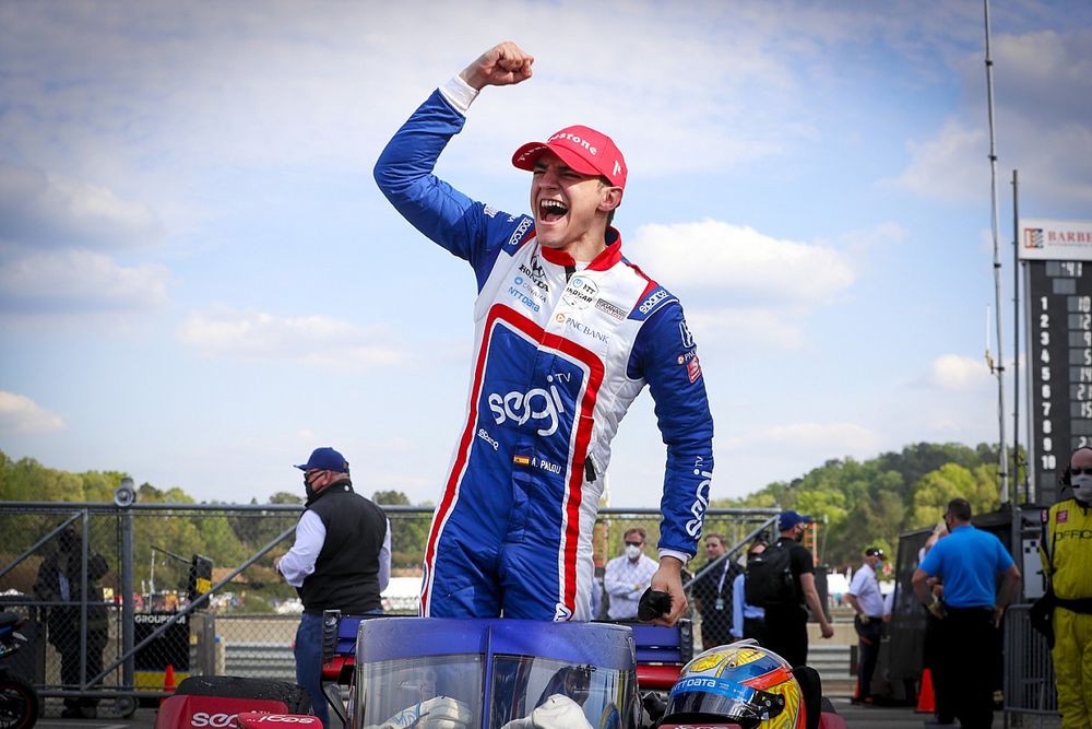 Race winner Alex Palou, Chip Ganassi Racing Honda