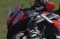 V&iacute;deo: el momento en el que una gaviota se incrust&oacute; en la Aprilia de Bezzecchi