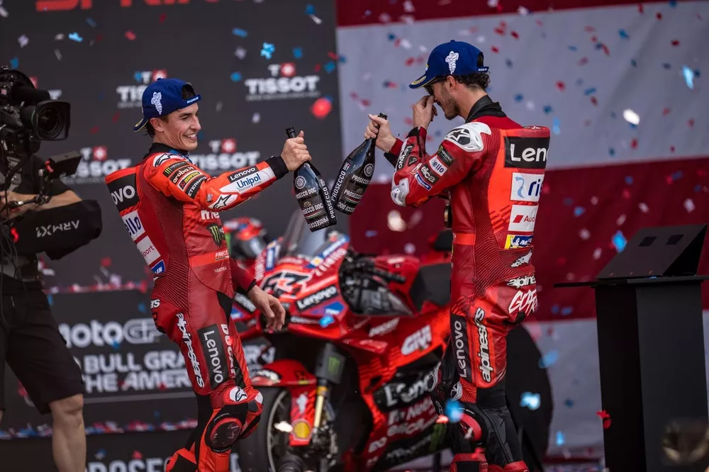 Marc Marquez, Ducati Team, Francesco Bagnaia, Ducati Team