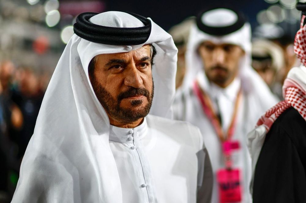 Mohammed Ben Sulayem, voorzitter FIA, op de grid 