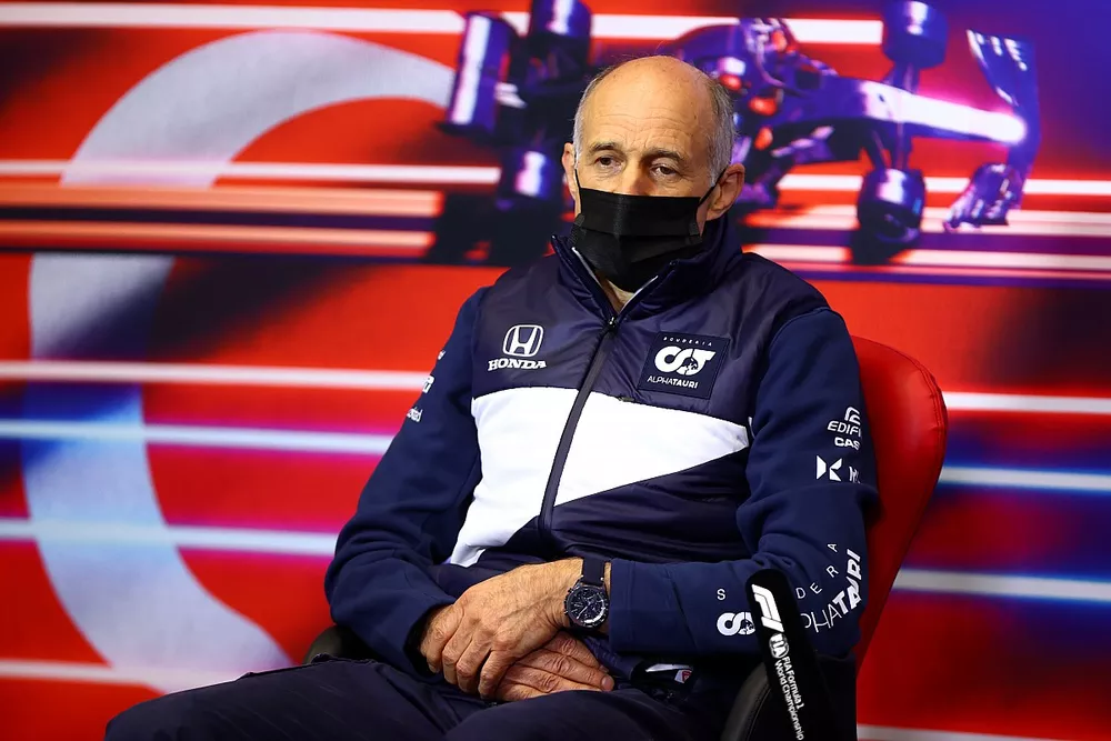 Franz Tost, Team Principal, AlphaTauri, in the team principals Press Conference