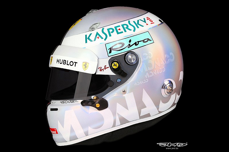 Képeken Vettel monacói sisakja