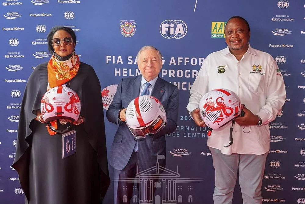 Dr Amina Mohamed, Cabinet Secretary for Sports, Heritage and Culture of Keny, Jean Todt, FIA President