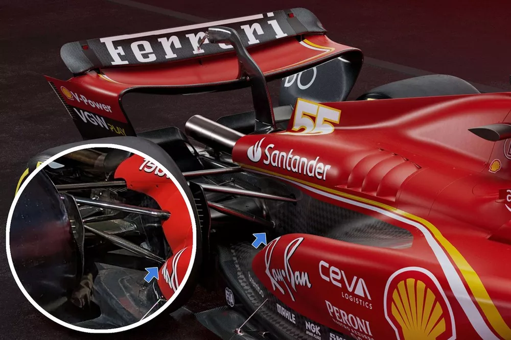 Ferrari SF-24 rear supension