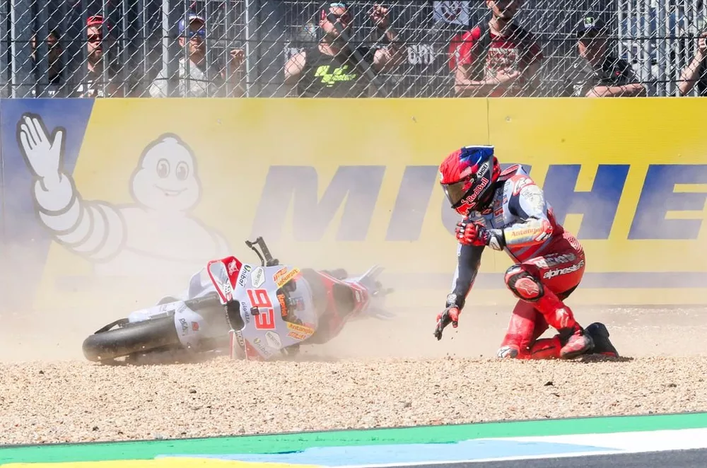 Chute de Marc Marquez, Gresini Racing