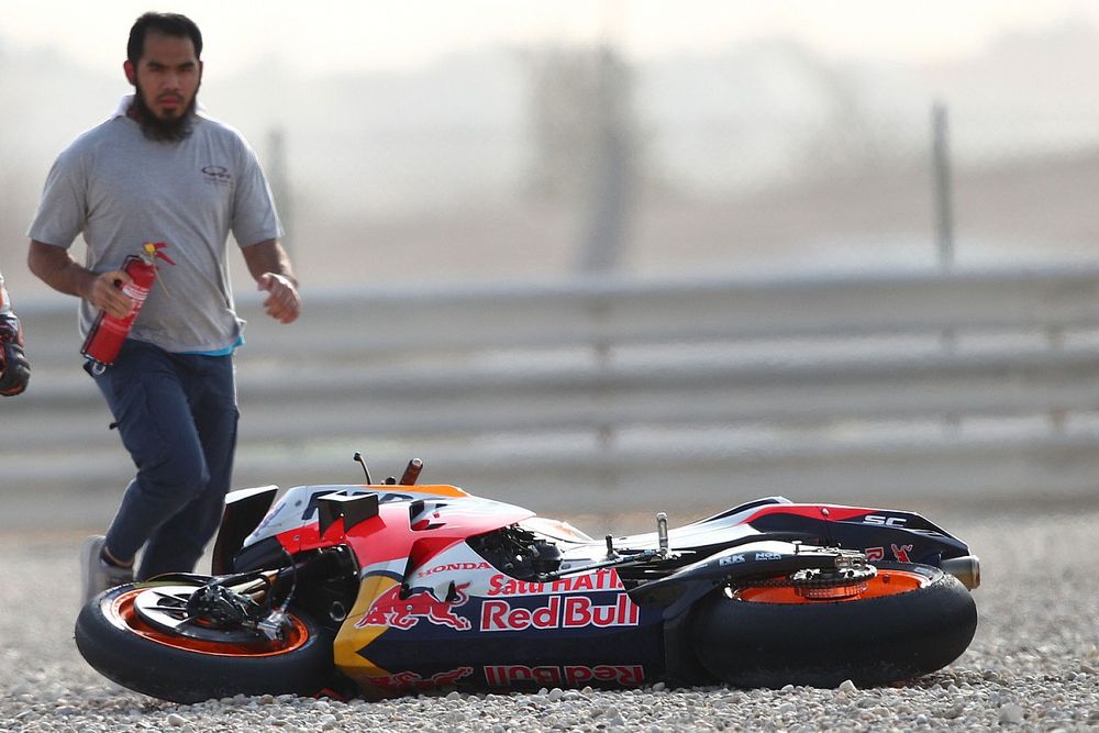 Ca&iacute;da de Pol Espargaro, Repsol Honda