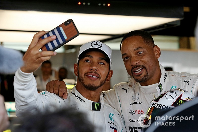 ウィル・スミスとの”普通じゃない”レース前。ハミルトン「いつもとは完全に違った」