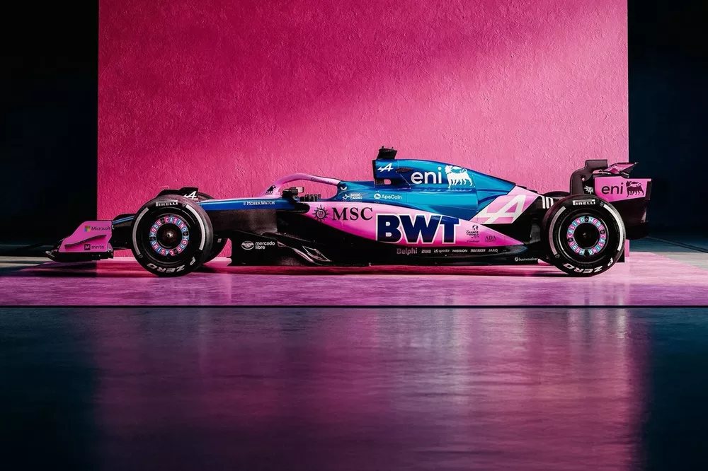 Aangepaste Alpine F1-livery