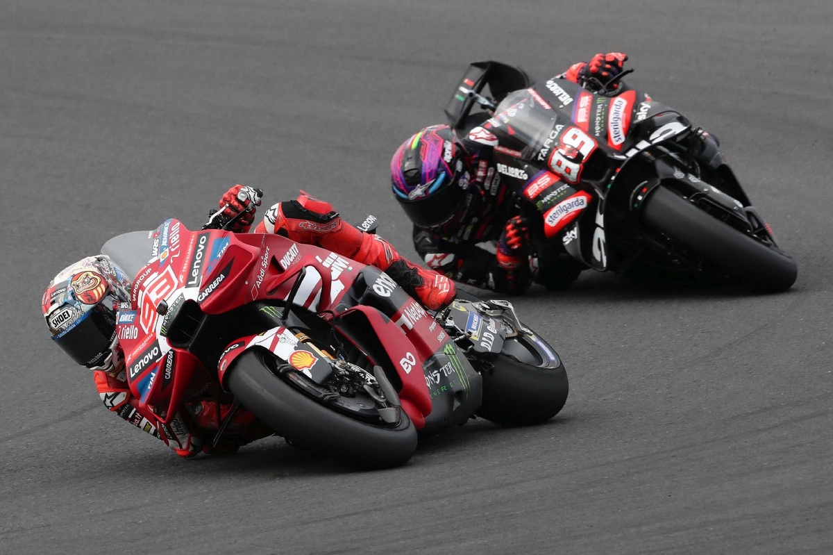 Aprilia boss: Beating Marc Marquez in MotoGP title fight “the most difficult task we could...
