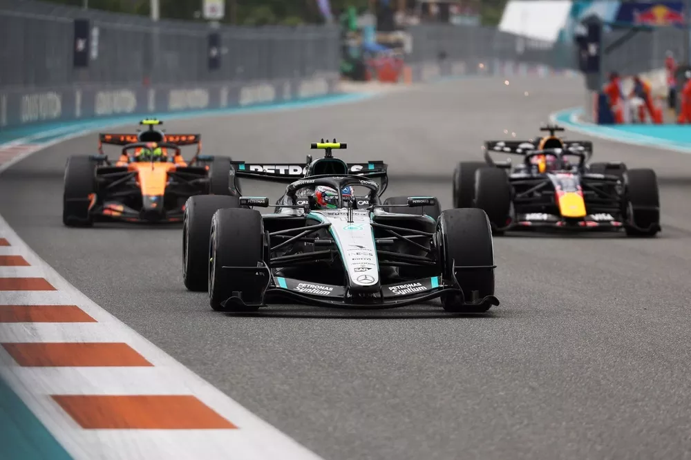 Andrea Kimi Antonelli, Mercedes, Max Verstappen, Red Bull Racing, Lando Norris, McLaren