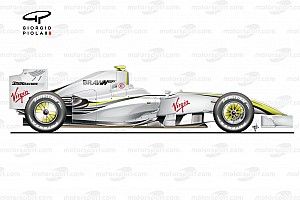 F1 ミニカー　ブラウン　バトン　2009年 ジェンソン・バトン ミニチャンプス BRAWN GP（ブラウンGP）BGP