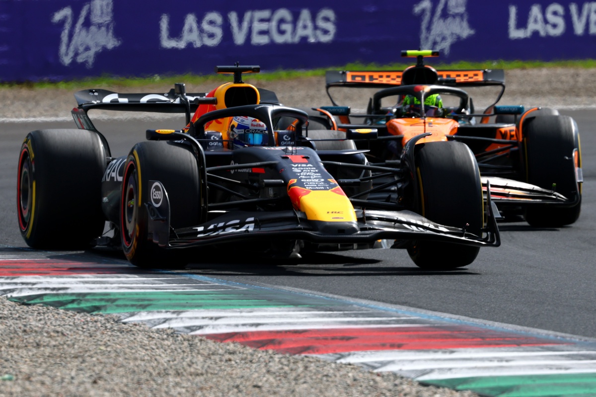 F1 Italian GP: Max Verstappen wins as McLaren swaps cars around