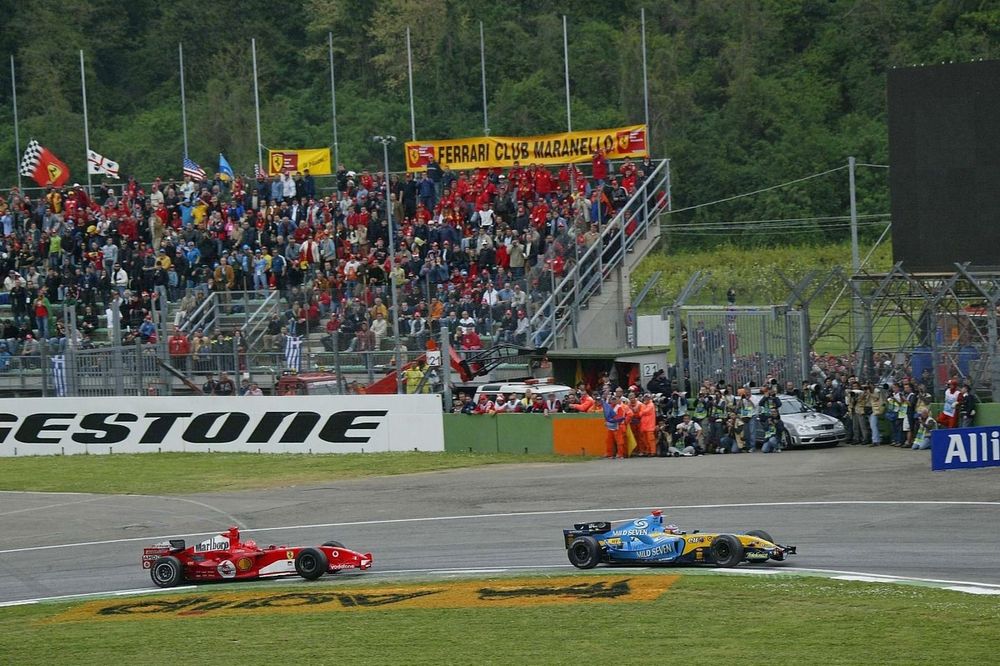 Alonso Schumacher Imola 2005