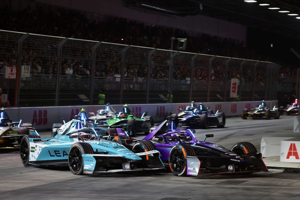 Oliver Rowland, Nissan Formula E Team, Pascal Wehrlein, TAG Heuer Porsche Formula E Team