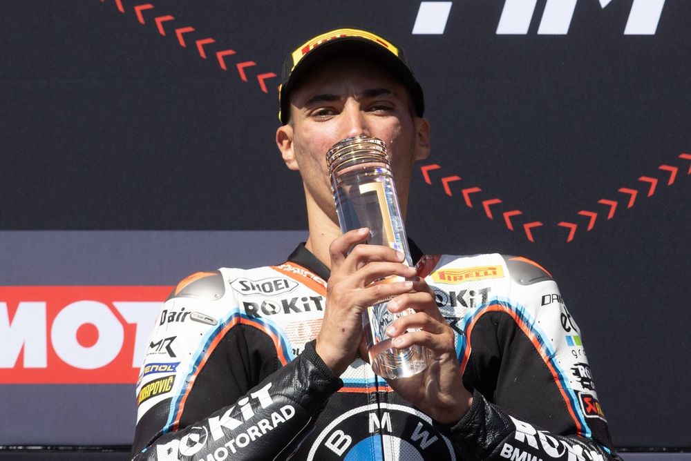 Podium: Race winner Toprak Razgatlioglu, BMW Motorrad WorldSBK Team
