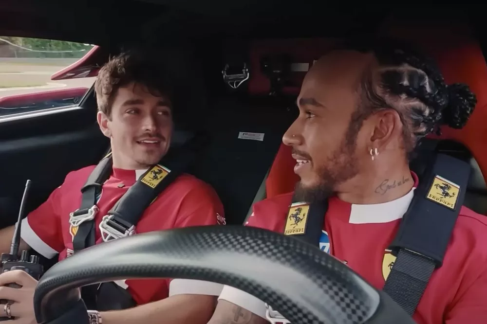 Charles Leclerc y Lewis Hamilton