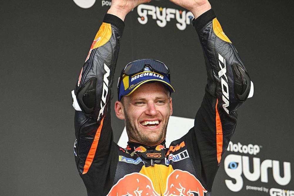 Podio: segundo lugar Brad Binder, Red Bull KTM Factory Racing