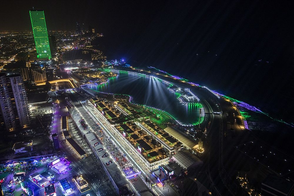 An aerial view of the circuit