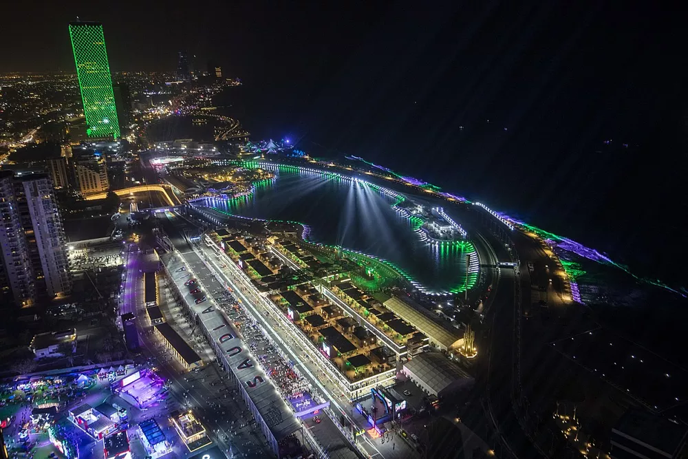 Una vista a&eacute;rea del circuito