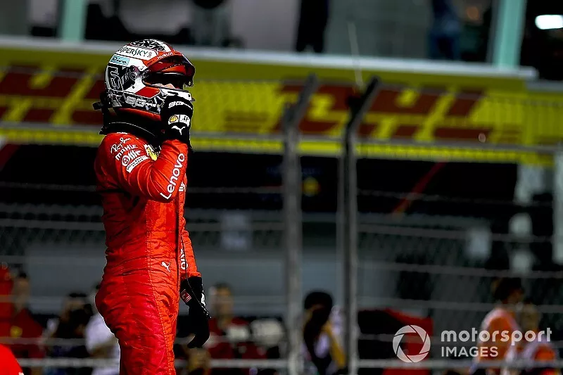 Pole sitter Charles Leclerc, Ferrari