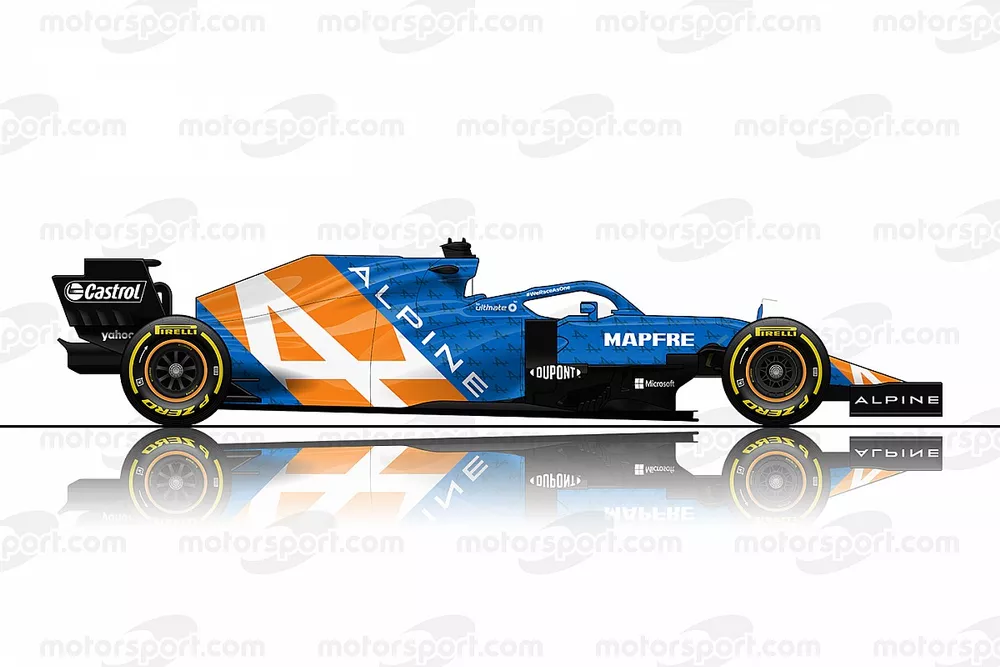 Concept de livr&eacute;e Alpine en F1