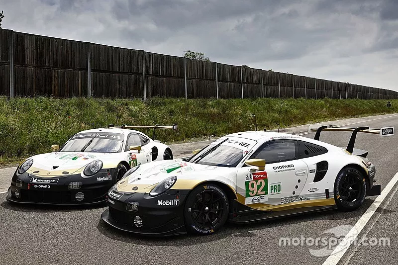 #91 Porsche GT Team Porsche 911 RSR: Richard Lietz, Gianmaria Bruni, Fr&eacute;d&eacute;ric Makowiecki, #92 Porsche GT Team Porsche 911 RSR: Michael Christensen, Kevin Estre, Laurens Vanthoor