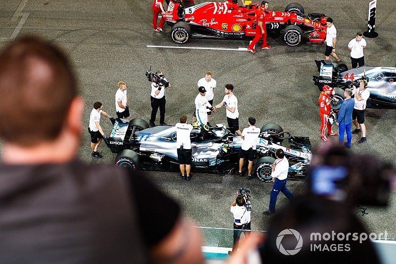 La parrilla de salida del GP de Abu Dhabi 2018, en imágenes