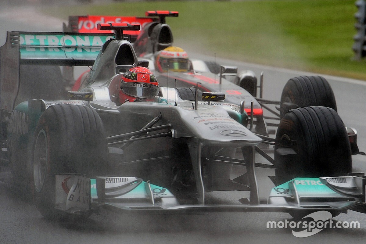 Hamilton ve Rosberg, Schumacher'in