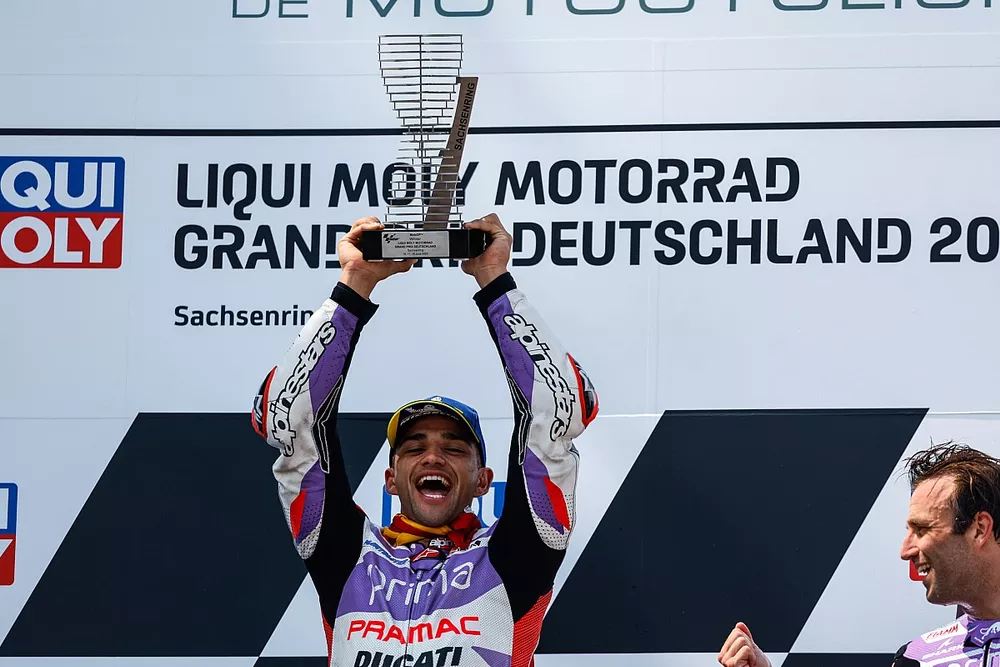 Podium: Race winner Jorge Martin, Pramac Racing