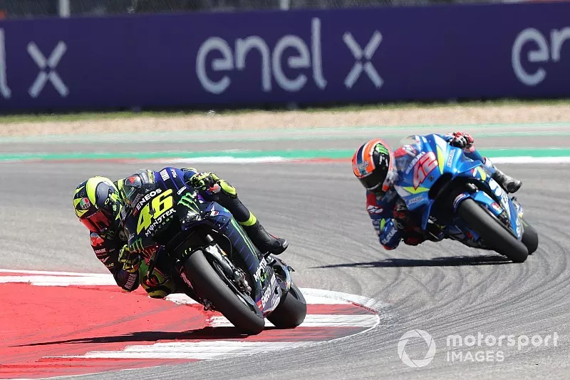 Valentino Rossi, Yamaha Factory Racing, Alex Rins, Team Suzuki MotoGP