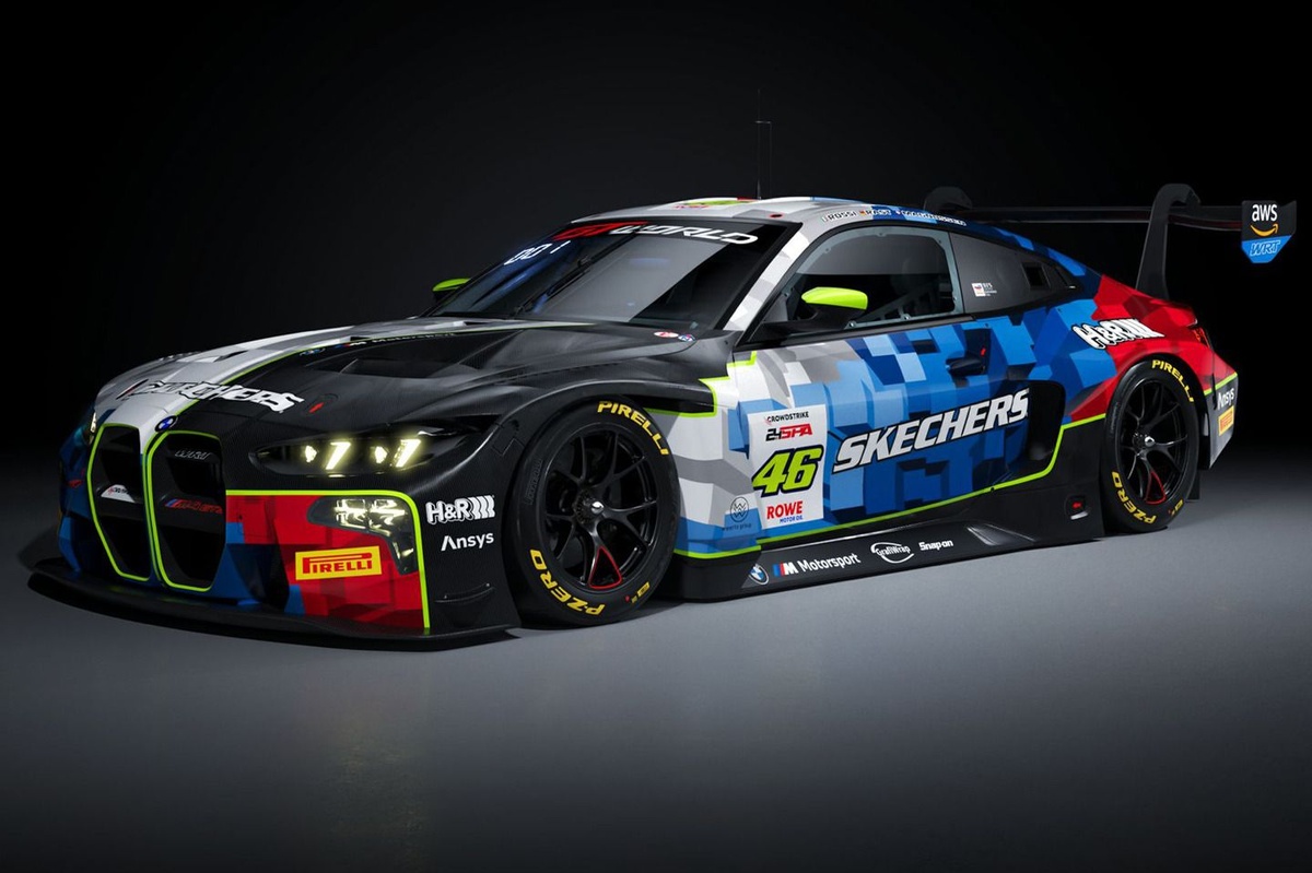 GTWC | Colori BMW M Motorsport sulla M4 di Valentino Rossi per la 24h di Spa
