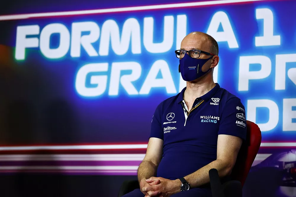 Simon Roberts, Team Principal, Williams, in the team principals Press Conference