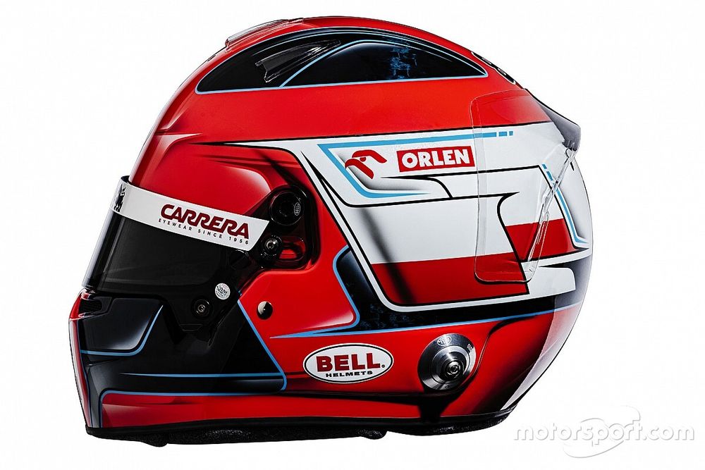 Helmet of Robert Kubica, Alfa Romeo Racing