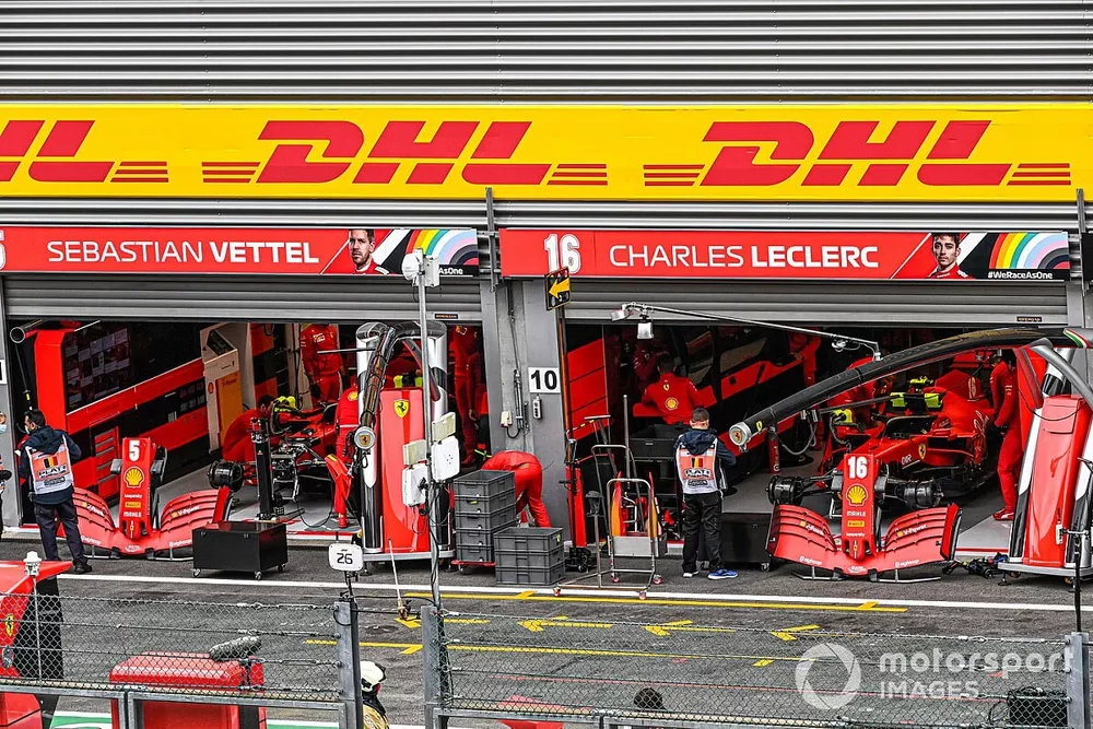 El garaje de Ferrari