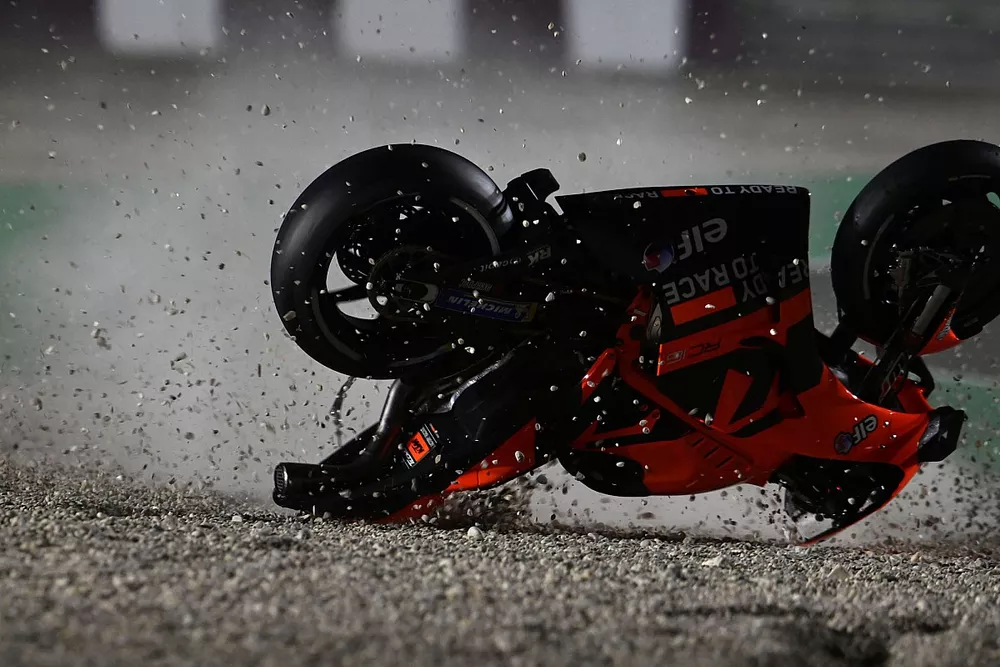 Ca&iacute;da de Danilo Petrucci, KTM Tech3 