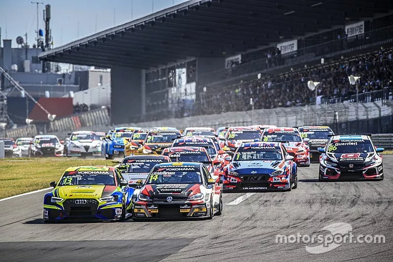Start actiom, Antti Buri, AS Motorsport Audi RS3 LMS, Johan Kristoffersson, SLR Volkswagen Volkswagen Golf GTI TCR